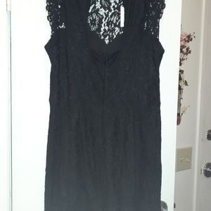 Nwt Black lace sheath dress